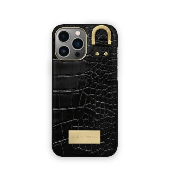 Ideal of Sweden Case for iPhone 14 Pro Atelier - Black Croco